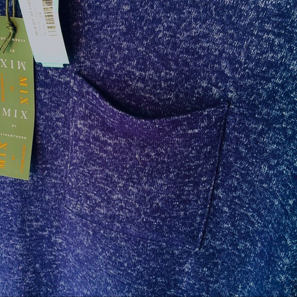 Mix by 41 Hawthorne shirt dress blue jersey knit - Picture 5 of 8